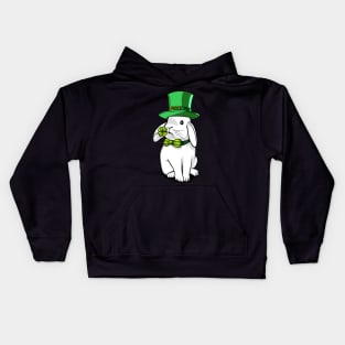 Rabbit Leprechaun St Patricks Kids Hoodie